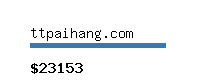 ttpaihang.com Website value calculator