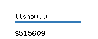 ttshow.tw Website value calculator