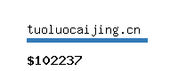 tuoluocaijing.cn Website value calculator