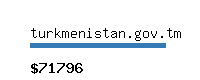 turkmenistan.gov.tm Website value calculator