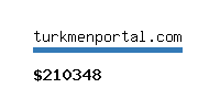 turkmenportal.com Website value calculator