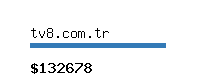 tv8.com.tr Website value calculator