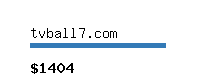 tvball7.com Website value calculator