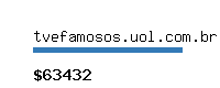 tvefamosos.uol.com.br Website value calculator