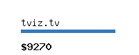 tviz.tv Website value calculator
