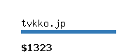 tvkko.jp Website value calculator