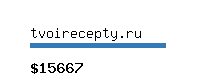 tvoirecepty.ru Website value calculator