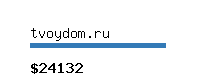 tvoydom.ru Website value calculator