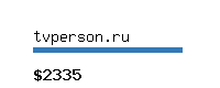 tvperson.ru Website value calculator