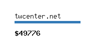 twcenter.net Website value calculator
