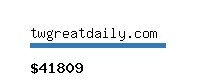 twgreatdaily.com Website value calculator