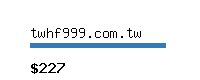 twhf999.com.tw Website value calculator