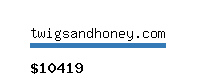 twigsandhoney.com Website value calculator