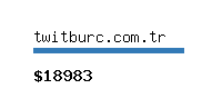 twitburc.com.tr Website value calculator