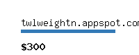 twlweightn.appspot.com Website value calculator