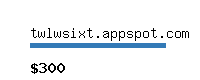 twlwsixt.appspot.com Website value calculator