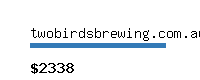 twobirdsbrewing.com.au Website value calculator