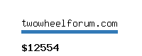 twowheelforum.com Website value calculator