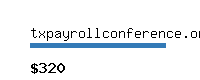 txpayrollconference.org Website value calculator