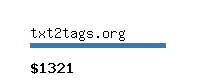 txt2tags.org Website value calculator