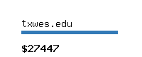 txwes.edu Website value calculator