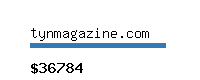 tynmagazine.com Website value calculator