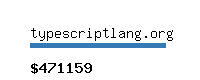 typescriptlang.org Website value calculator