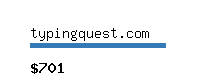 typingquest.com Website value calculator