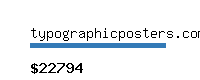 typographicposters.com Website value calculator