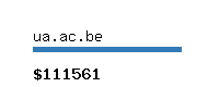 ua.ac.be Website value calculator