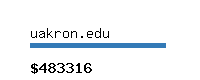 uakron.edu Website value calculator