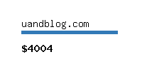 uandblog.com Website value calculator