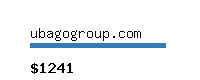 ubagogroup.com Website value calculator