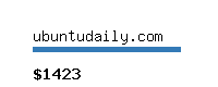 ubuntudaily.com Website value calculator