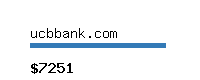 ucbbank.com Website value calculator