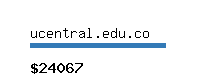 ucentral.edu.co Website value calculator