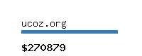 ucoz.org Website value calculator