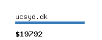 ucsyd.dk Website value calculator