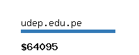 udep.edu.pe Website value calculator