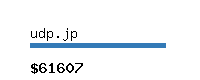 udp.jp Website value calculator