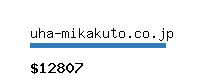 uha-mikakuto.co.jp Website value calculator