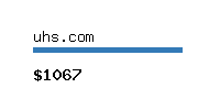 uhs.com Website value calculator