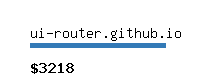 ui-router.github.io Website value calculator