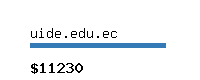 uide.edu.ec Website value calculator