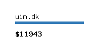 uim.dk Website value calculator