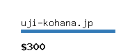 uji-kohana.jp Website value calculator