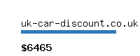 uk-car-discount.co.uk Website value calculator