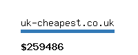 uk-cheapest.co.uk Website value calculator