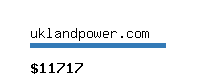 uklandpower.com Website value calculator