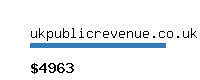 ukpublicrevenue.co.uk Website value calculator